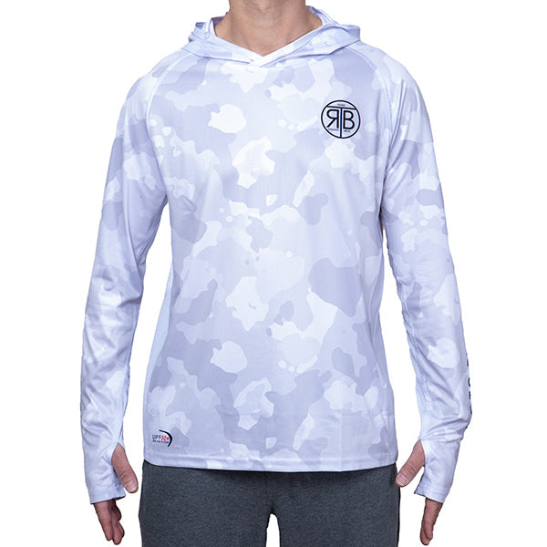 Bluza UV RTB REFUSE TO BLANK Long Sleeve Hoodie UPF 50+, Light Camo Grey