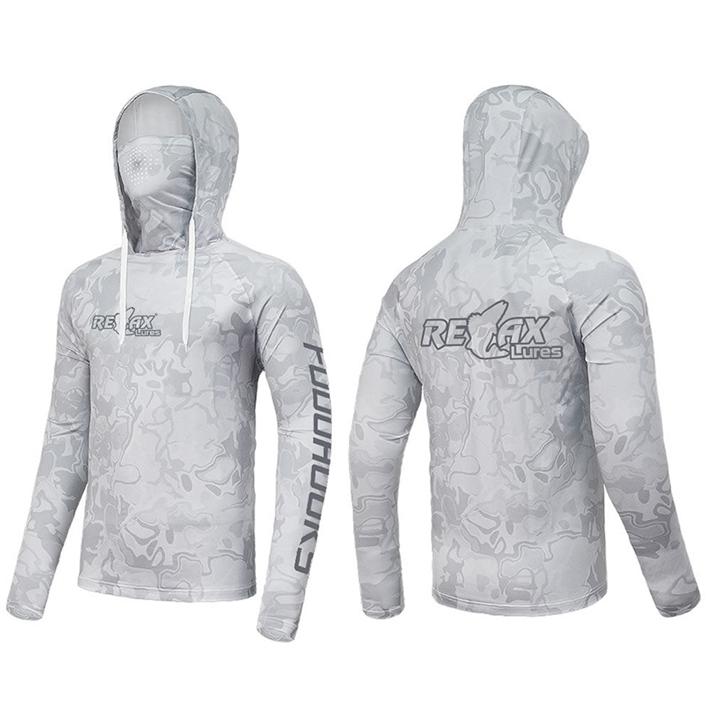 Bluza UV Relax Lures UPF 50+, Camo Grey