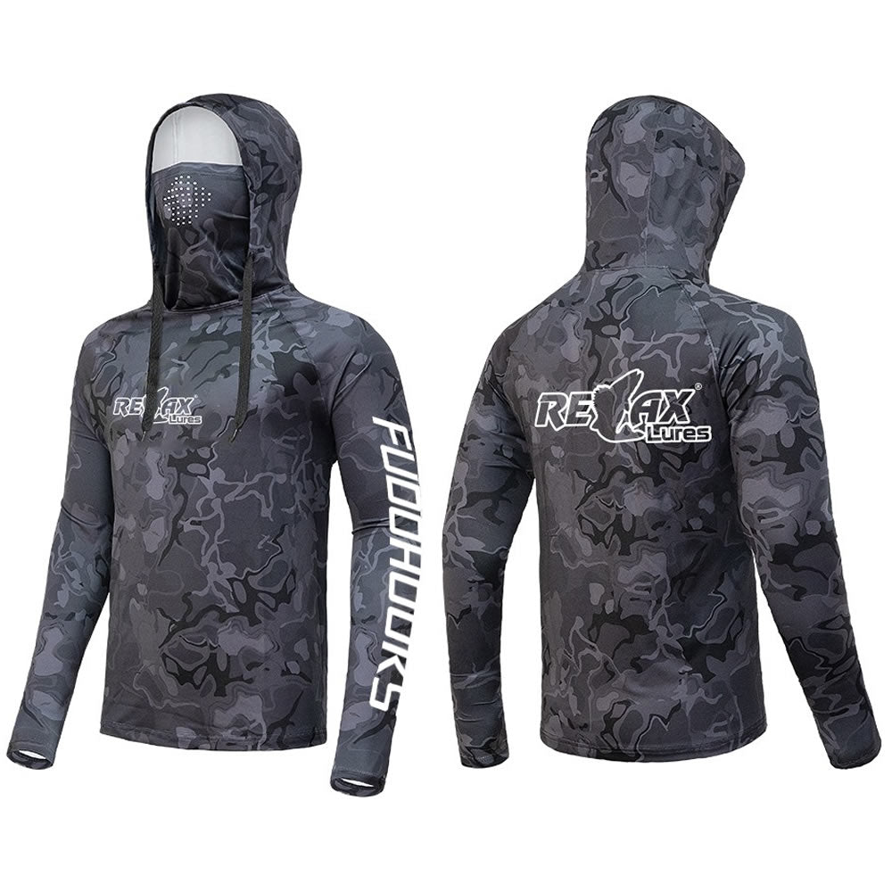 Bluza UV Relax Lures UPF 50+, Dark Camo