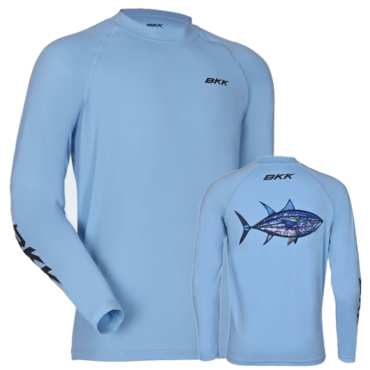 Bluza UV cu Maneca Lunga BKK Performance Shirt Light Blue