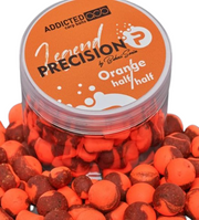 Boilies ADDICTED Carp Baits Precision Legend Half &amp; Half, Orange, 15mm, 80g