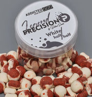 Boilies ADDICTED Carp Baits Precision Legend Half &amp; Half, White, 15mm, 40g