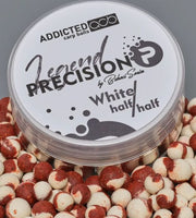 Boilies ADDICTED Carp Baits Precision Legend Half &amp; Half, White, 8-10mm, 40g