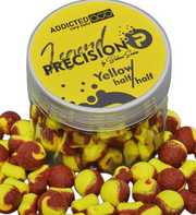 Boilies ADDICTED Carp Baits Precision Legend Half &amp; Half, Yellow, 15mm, 80g