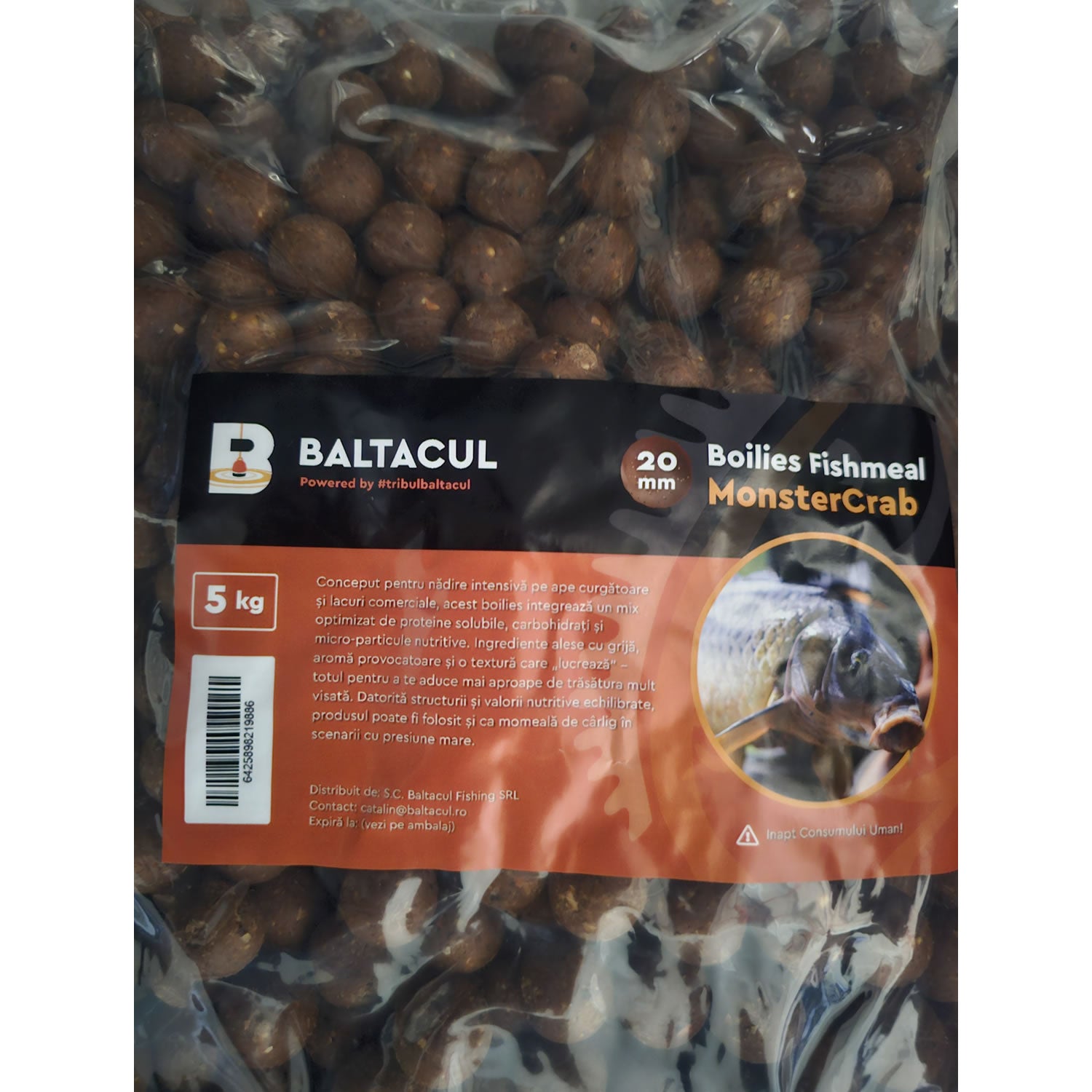 Boilies BALTACUL Fishmeal Monstercrab 5kg