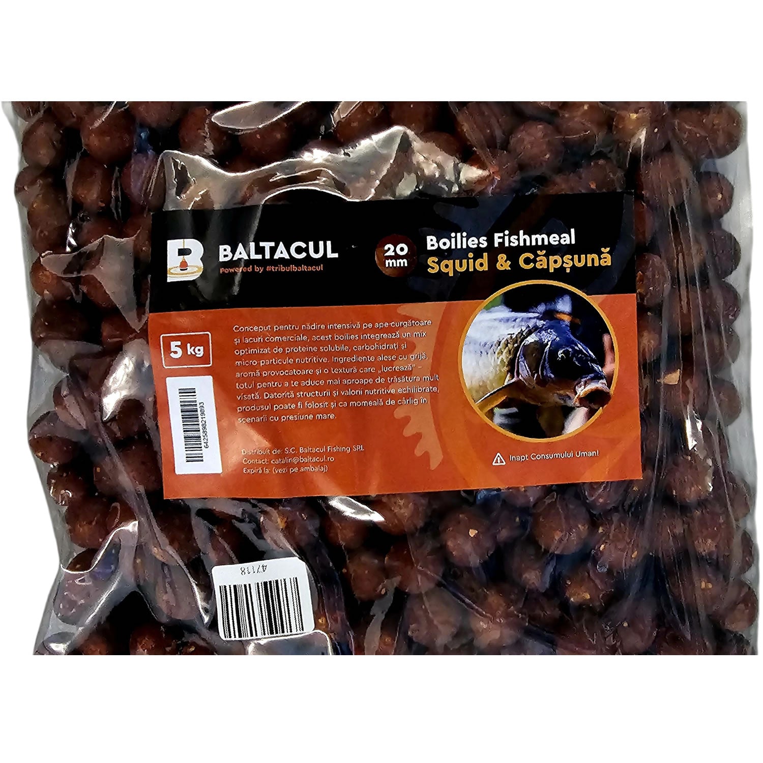 Boilies BALTACUL Fishmeal Squid &amp; Capsuna 5kg