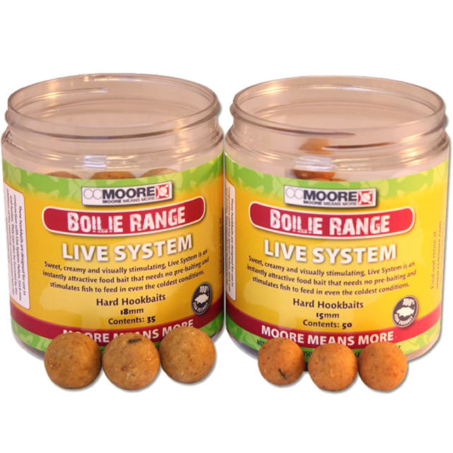 Boilies CC MOORE Live System Hard Hookbaits