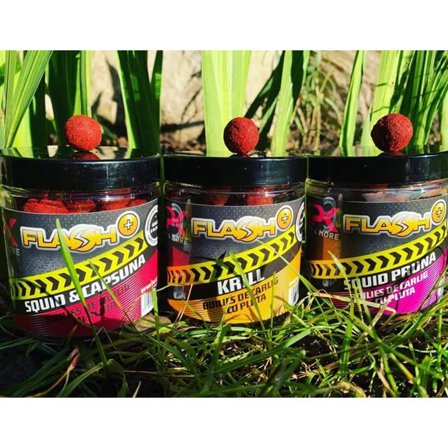 Boilies Carlig Critic Echilibrat CPK Flash Plus Krill, 125g, 16mm+20mm