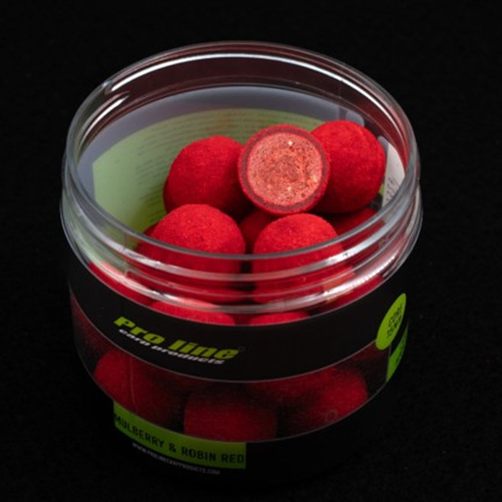 Boilies Carlig Imbracat PRO LINE, Mulberry &amp; RR Core, 15mm, 200ml