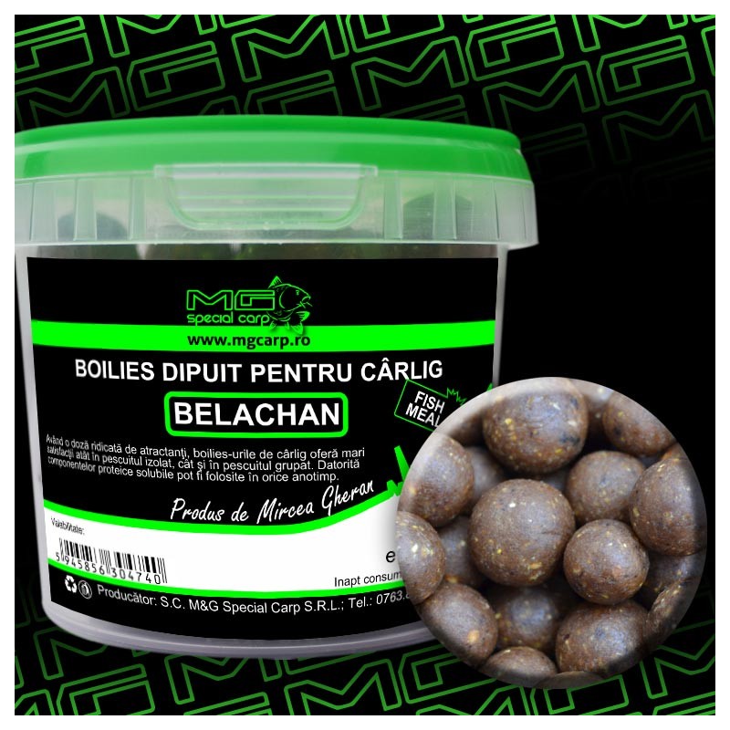 Boilies Carlig MG SPECIAL CARP Dipuit Belachan (14-16-18mm) 200gr