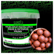 Boilies Carlig MG Special Carp Dipuit Squid Octopus Pruna (14-16-18mm) 200gr