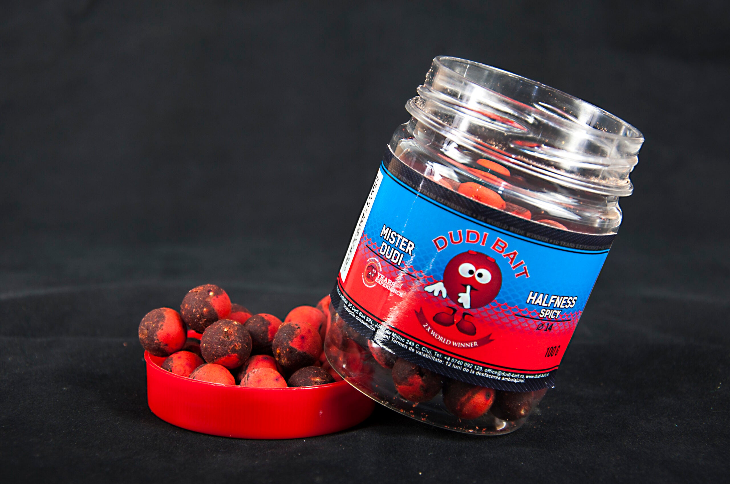 Boilies Carlig Mister Red Super Hot Halfness Spicy 14 MM