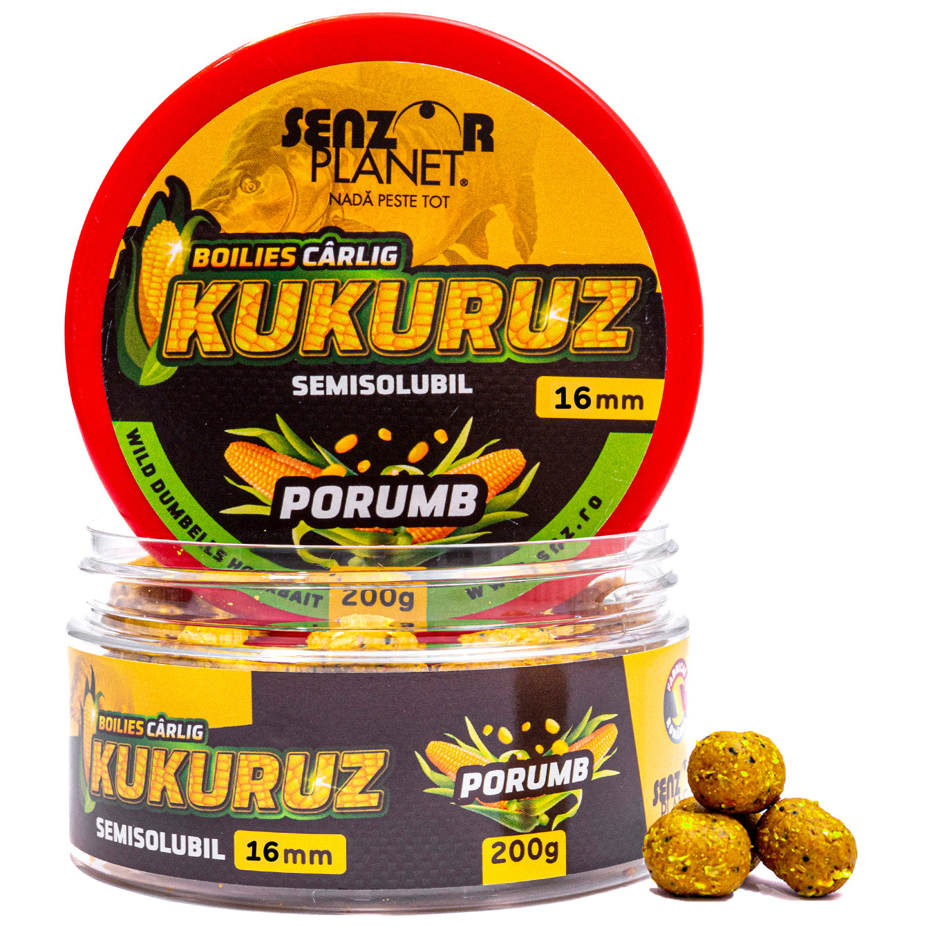 Boilies Carlig SENZOR Kukuruz Porumb 200g