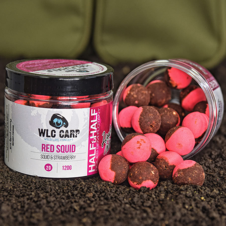 Boilies Carlig WLC Half Half Red Squid ( Squid &amp; Capsuna) 20mm, 120g