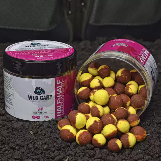 Boilies Carlig WLC  Half-Half SPP (Squid, Pruma, Black Pepper) 16-18mm