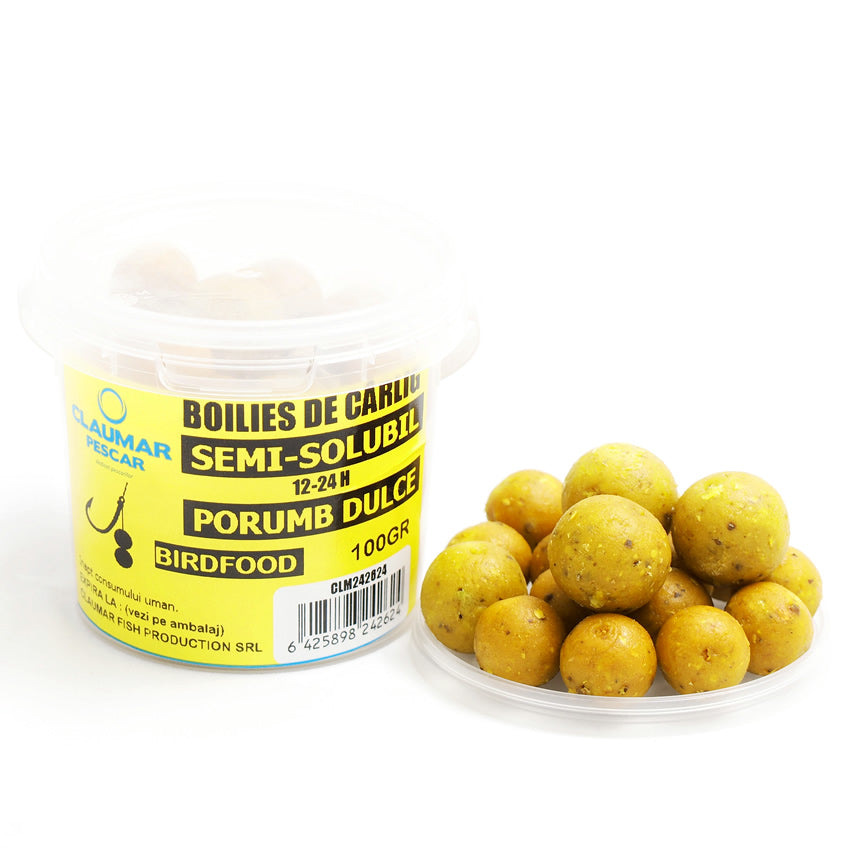 Boilies Claumar Birdfood De Carlig Semi-Solubil Porumb Dulce 100gr