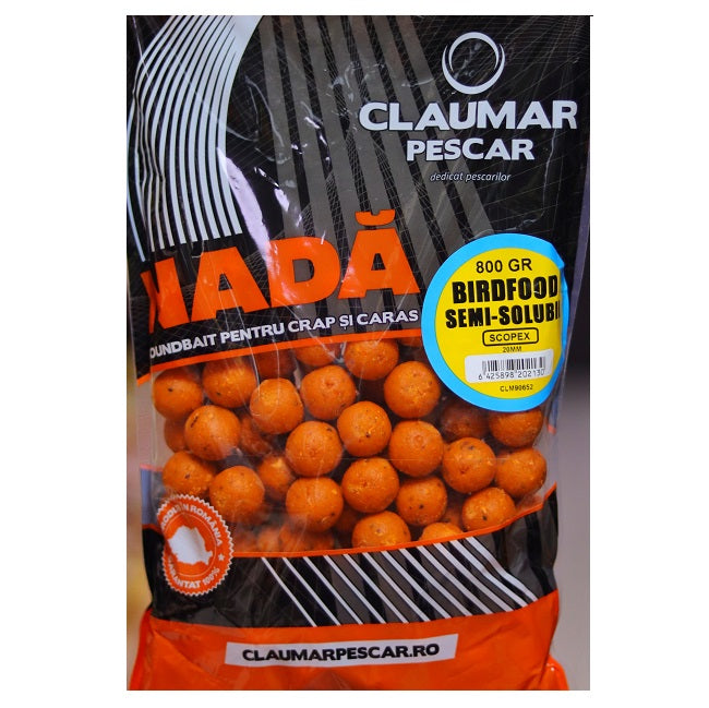 Boilies Claumar Birdfood Semi-Solubil Scopex 800Gr