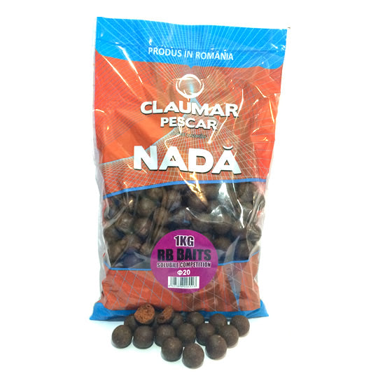 Boilies Claumar Fishmeal Solubile RB Competition 20mm 1Kg
