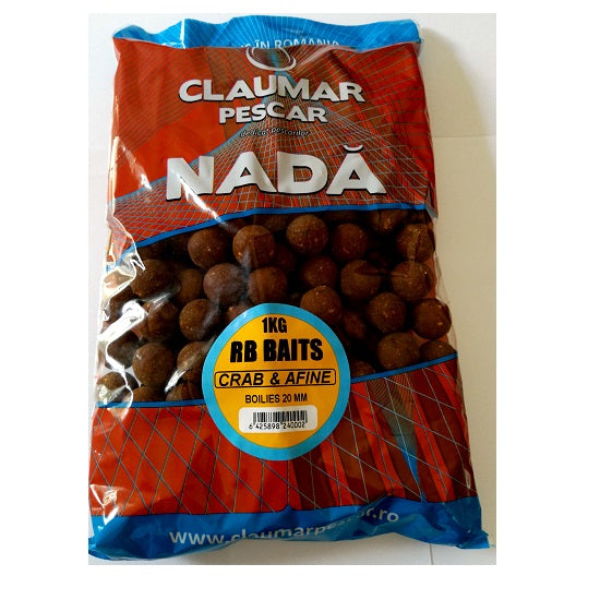 Boilies Claumar Fishmeal Solubile RB Crab And Afine 20mm 1Kg