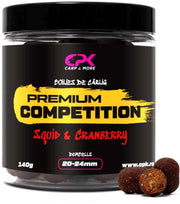 Boilies De Carlig CPK Premium Competition Dumbells, Squid-Cranberry, 20-24mm, 140g
