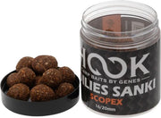 Boilies De Carlig HOOKBAITS Glazurat Sanky, Scopex, 16-20mm, 250ml