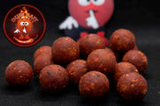 Boilies Dudi  Mister Red Super Hot Solubile 24 MM  1kg