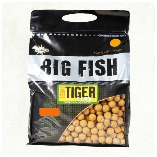 Boilies Dynamite Baits Big Fish Sweet Tiger &amp; Corn 15mm 1.8kg