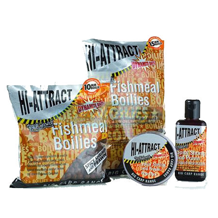Boilies Dynamite Hi-Attract Spicy Shrimp  Prawn S/L 20mm