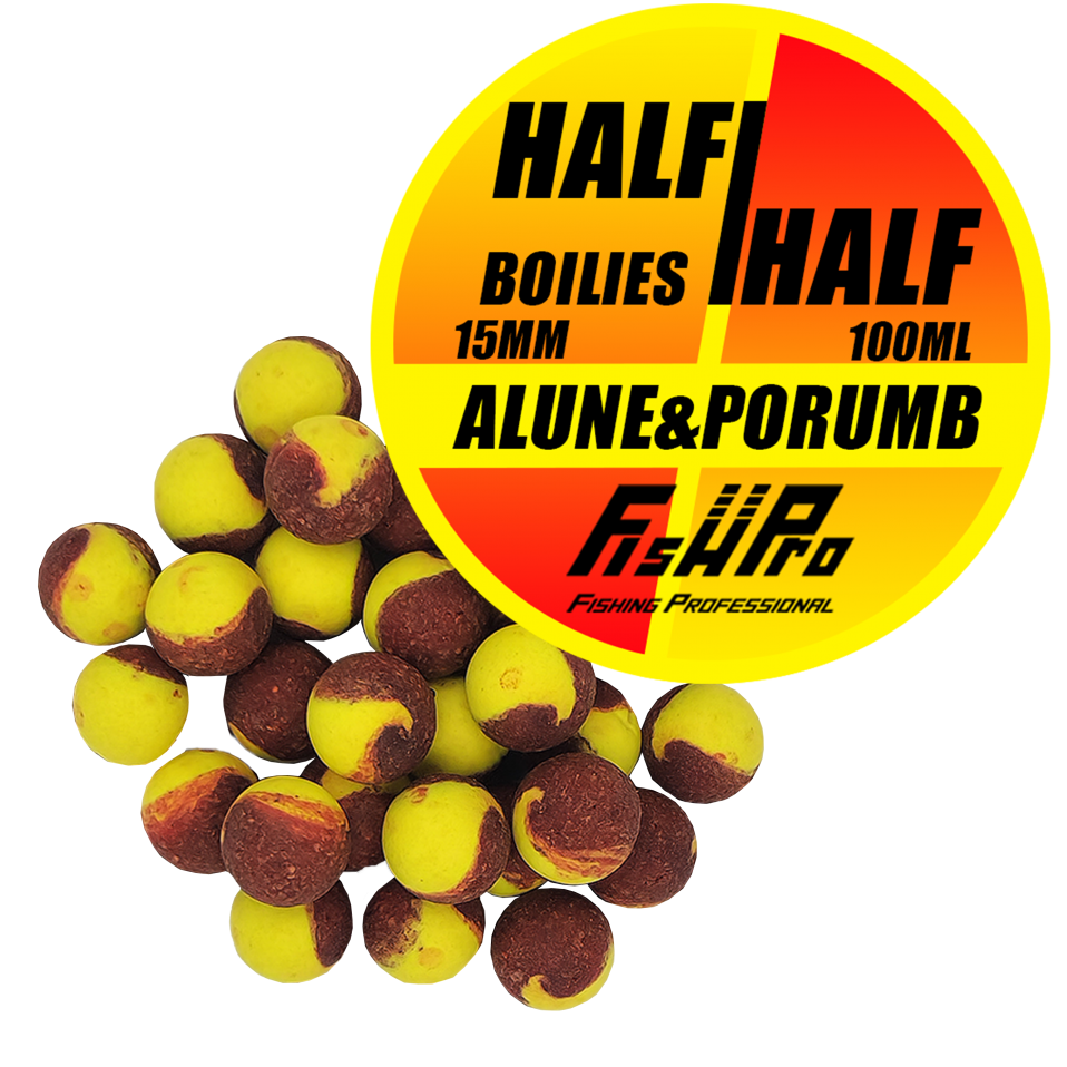 Boilies FISH PRO Half-Half Alune Porumb