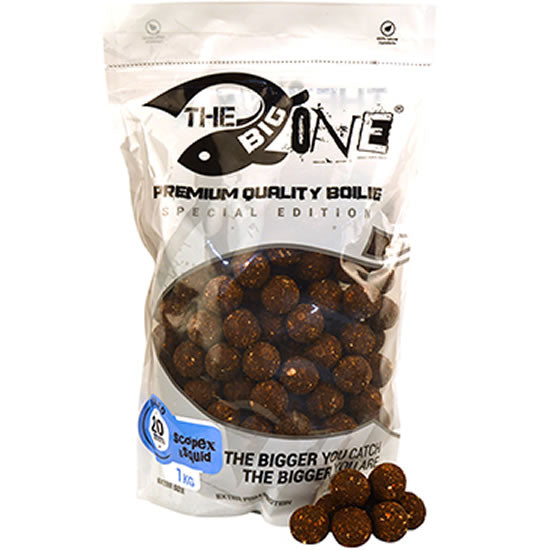 Boilies Fierte THE ONE Cooked Big One Scopex &amp; Squid 1kg