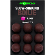 Boilies Korda Artificial Link Slow Sinking Boilie 9buc/pac