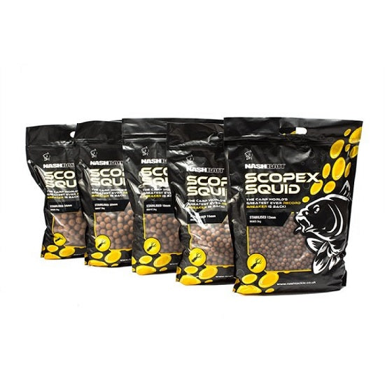 Boilies NASH Scopex Squid Stabilised 12mm 5Kg
