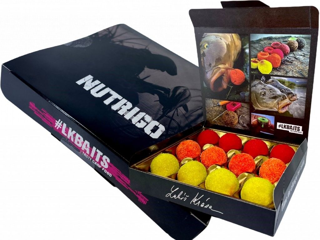 Boilies Nutrigo Cu Miez Lichid Selectie Cadou, Aroma De Peste, 12buc/pac