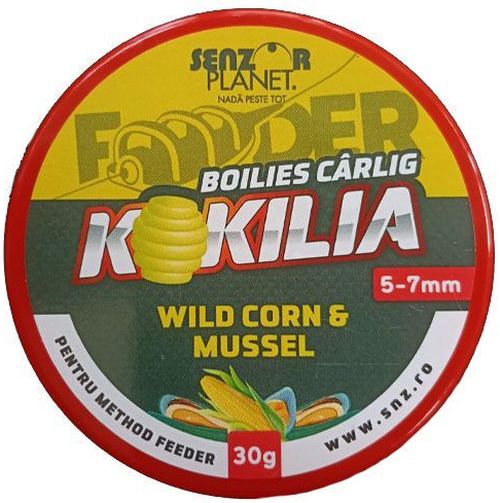 Boilies SENZOR Kokilia Method Feeder, Wild Corn-Mussel, 5-7mm, 30g