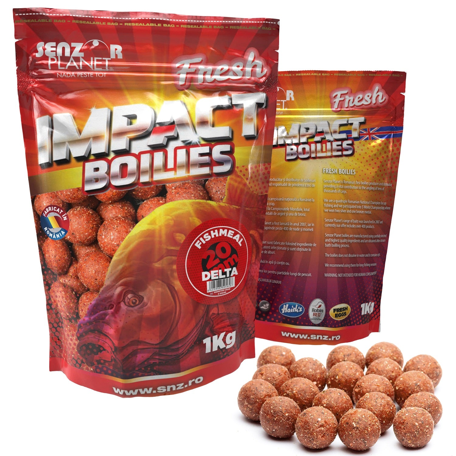 Boilies Semisolubil SENZOR Delta 1kg