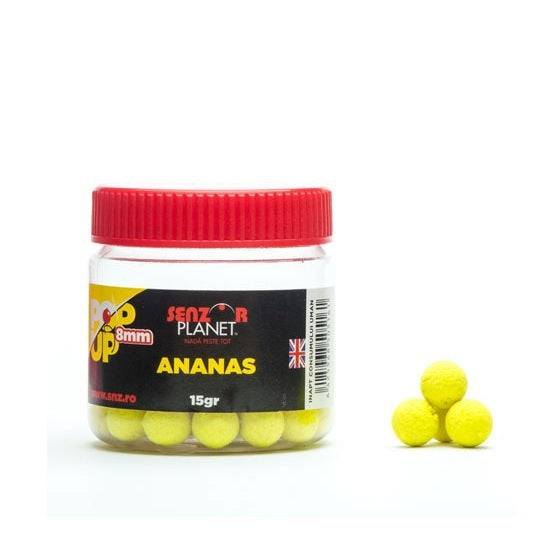 Boilies Senzor Pop-Up Ananas 8mm