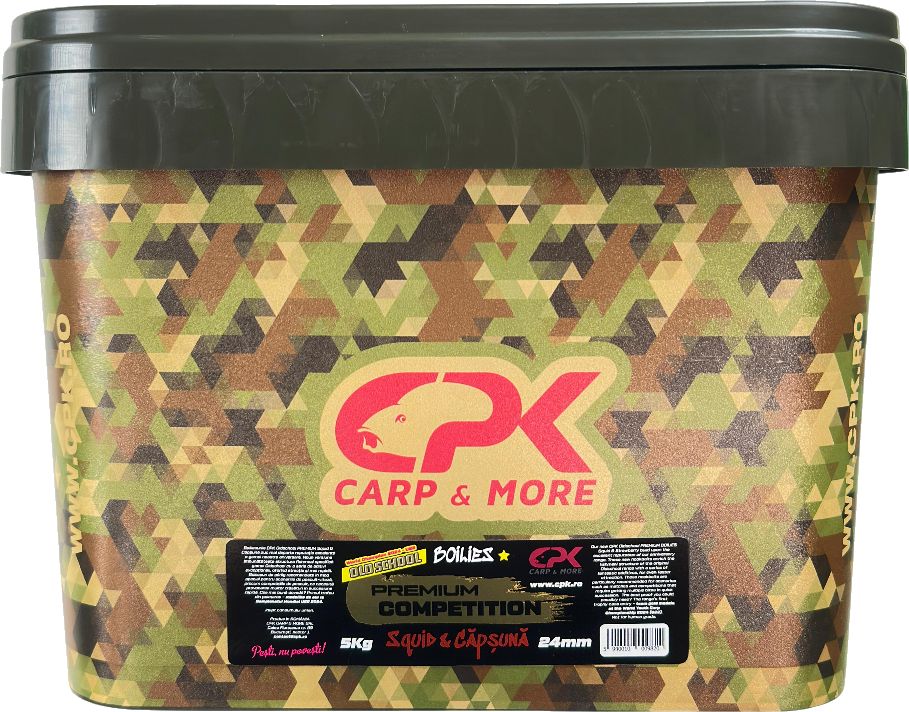 Boilies Solubil CPK Old School Competition, Squid Capsuna, 24mm, 5kg