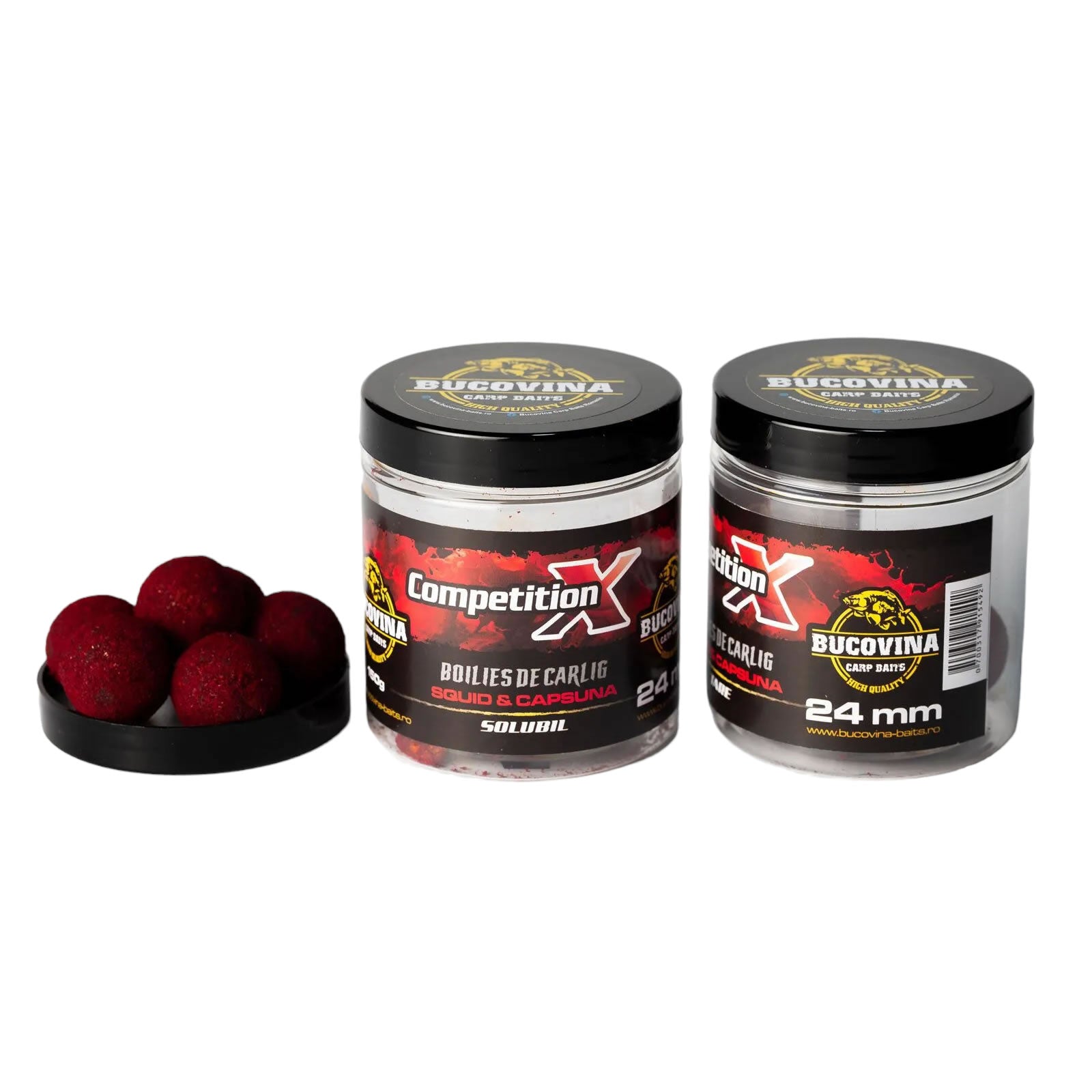 Boilies Solubil de Carlig Bucovina Baits Competition X, 24mm, 150g