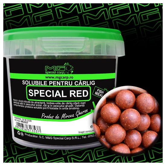 Boilies Solubile Carlig MG Special Carp Special Red 14-16-18mm 200GR