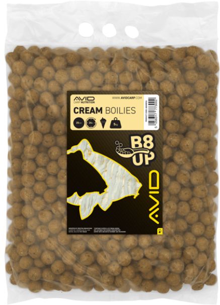 Boilies Tare AVID B8-Up, Cream, 20mm, 5kg