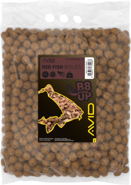Boilies Tare AVID B8-Up, Red Fish, 20mm, 5kg