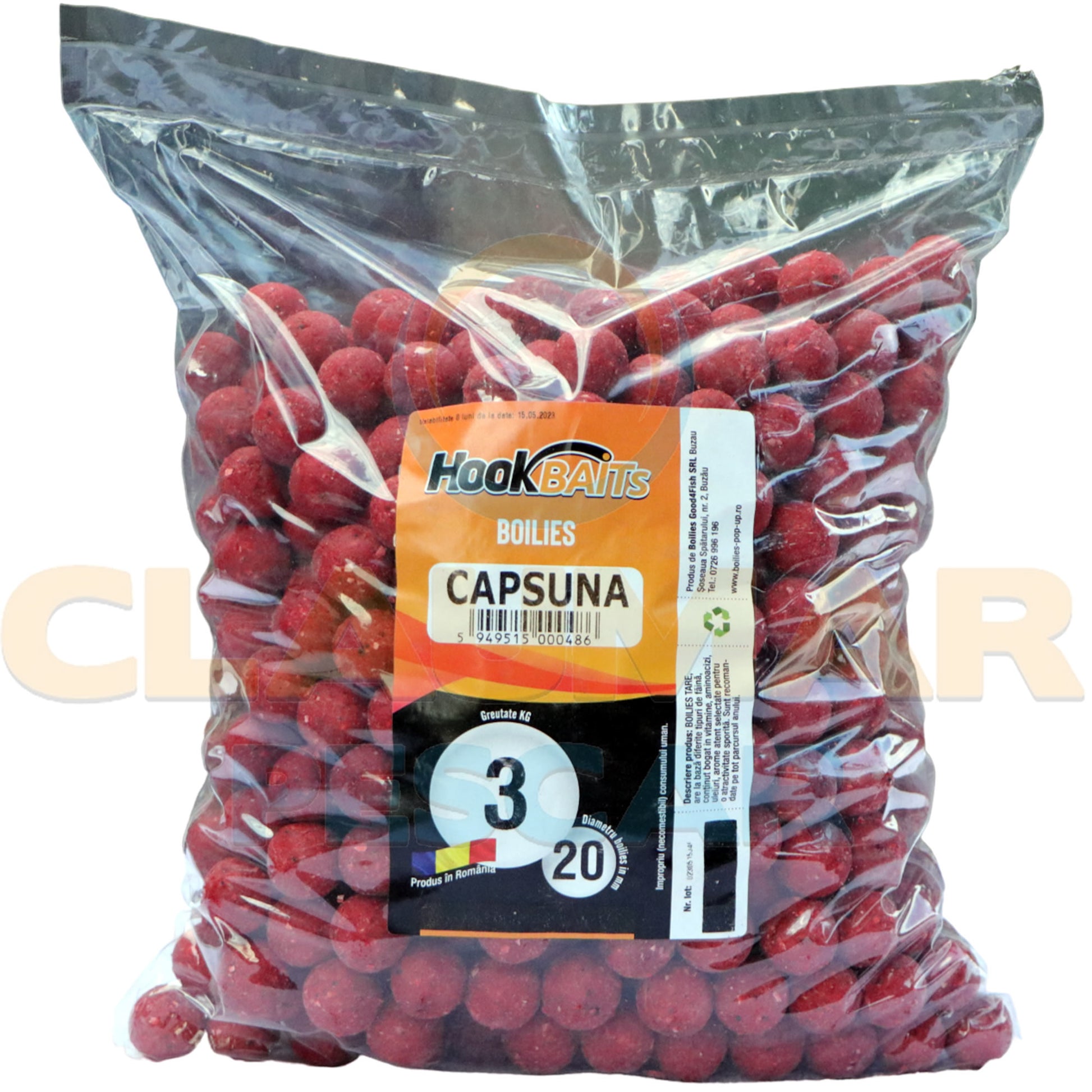 Boilies Tare Birdfood Hook Baits Capsuna 3kg