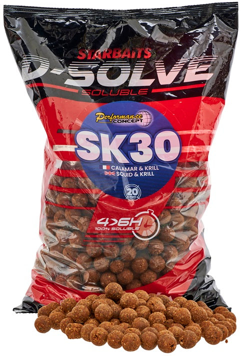 Boilies Tare STARBAITS D Solve, SK30, 20mm, 2.5kg