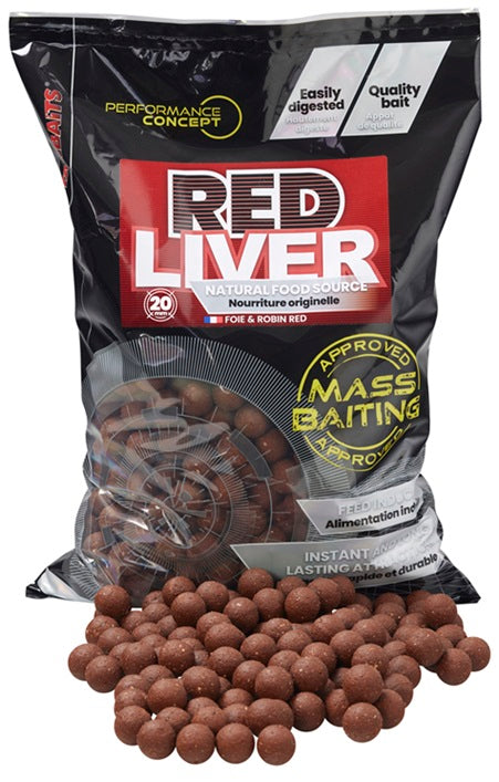 Boilies Tare STARBAITS Mass Baiting Red Liver 3kg