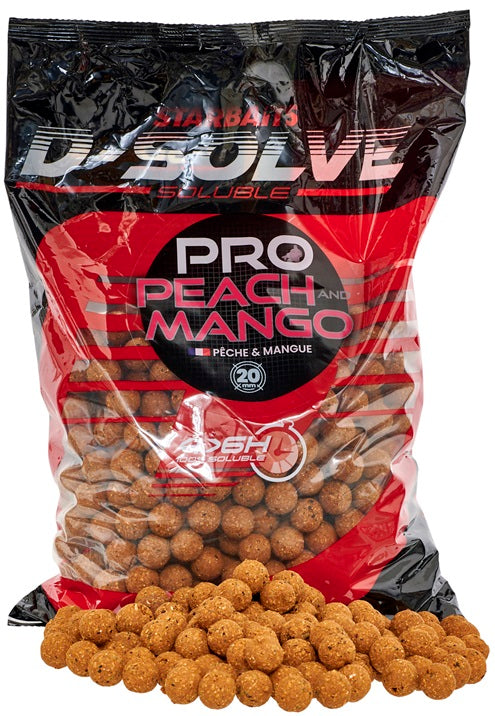 Boilies Tare STARBAITS Probiotic D Solve, Peach Mango, 20mm, 2.5kg