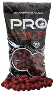 Boilies Tare STARBAITS Probiotic, Strawberry Spice, 20mm, 2kg