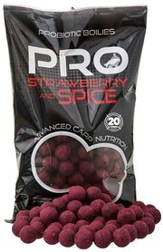 Boilies Tare STARBAITS Probiotic, Strawberry Spice, 24mm, 800g