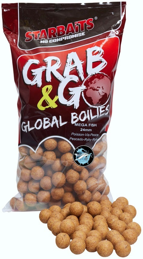 Boilies Tare STARBATIS Global Grab And Go, Mega Fish, 14m, 2.5kg