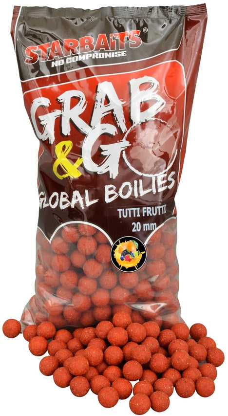 Boilies Tare STARBATIS Global Grab And Go, Tutti Futti, 20mm, 2.5kg
