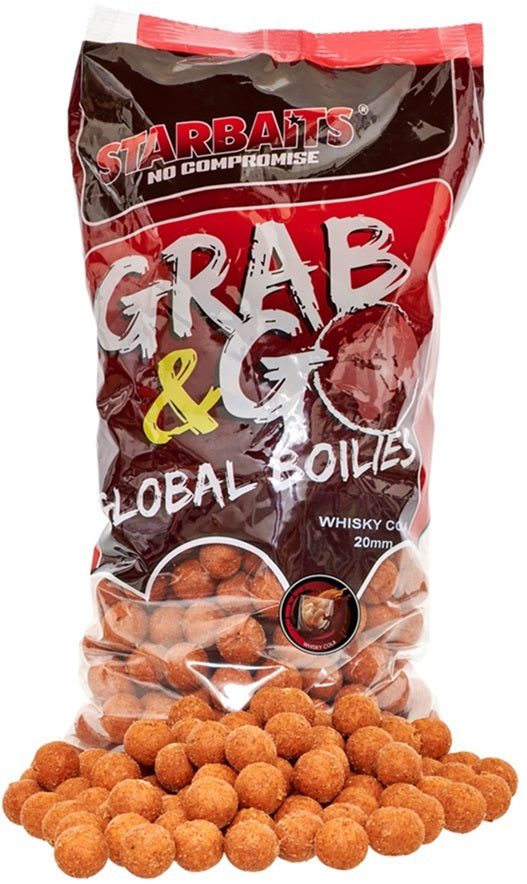 Boilies Tare STARBATIS Global Grab And Go,Whisky Cola, 20mm, 2.5kg